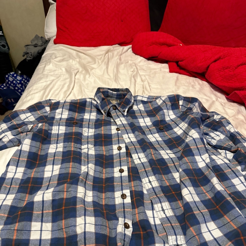 Duluth Trading Flannel Blue XXXL